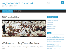 Tablet Screenshot of mytimemachine.co.uk